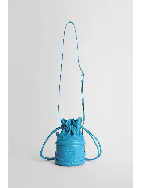 Curve Leather Bucket Bag - Image 3