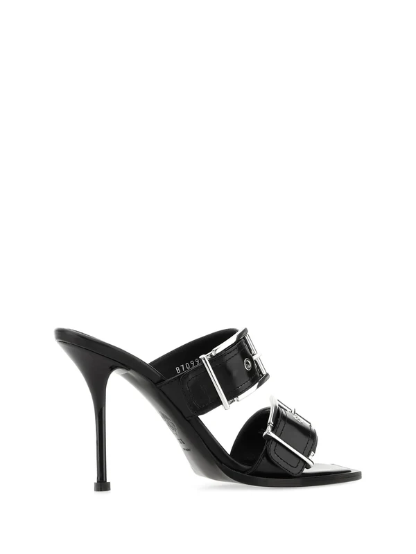 Funk Double Buckle Strap Sandal Heels - Image 3