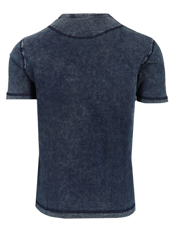 Embroidered Logo Denim Effect Short Sleeve T-shirt - Image 2