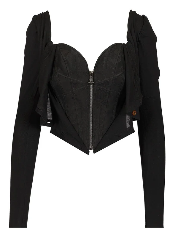 Bea Wool Silk Corset Top - Image 2