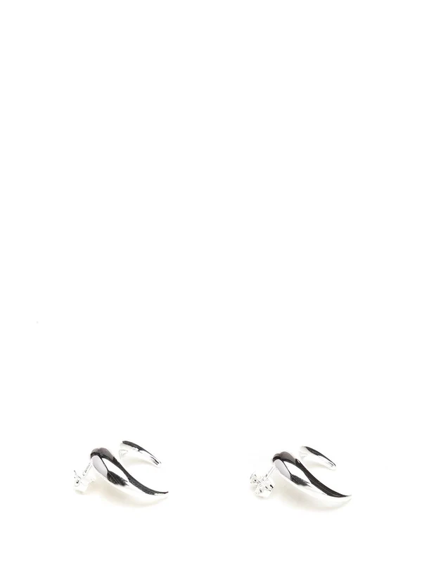Moon Silver-tone Earrings - Image 2