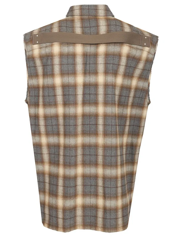 Check Pattern Sleeveless Shirt - Image 2
