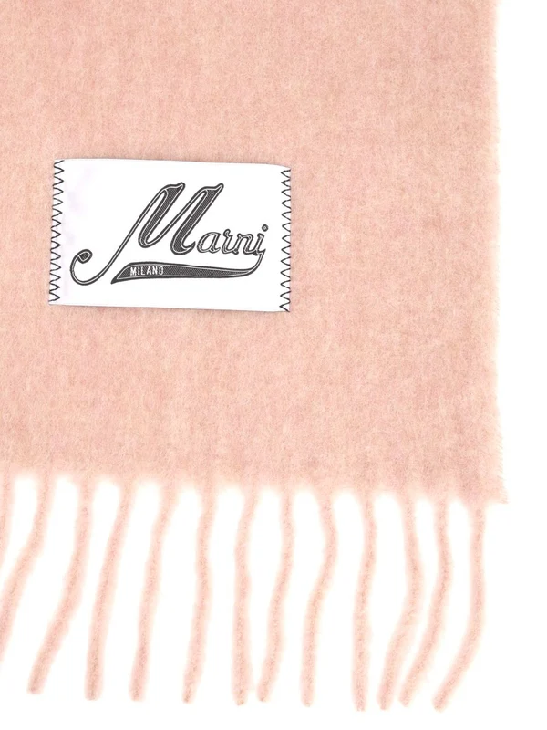 Logo Label Alpaca Scarf - Image 2