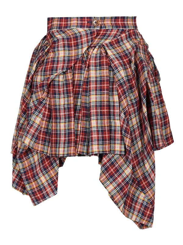 Nymph Check Pattern Skirt - Image 2