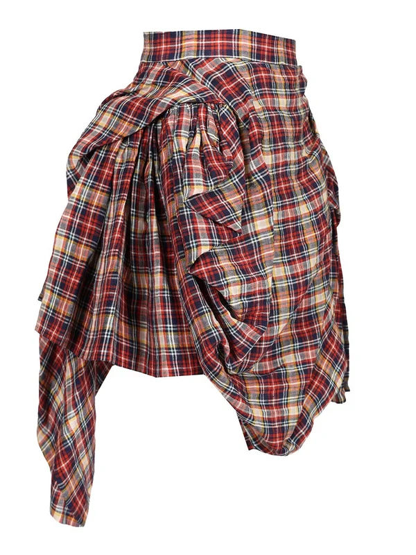 Nymph Check Pattern Skirt - Image 3