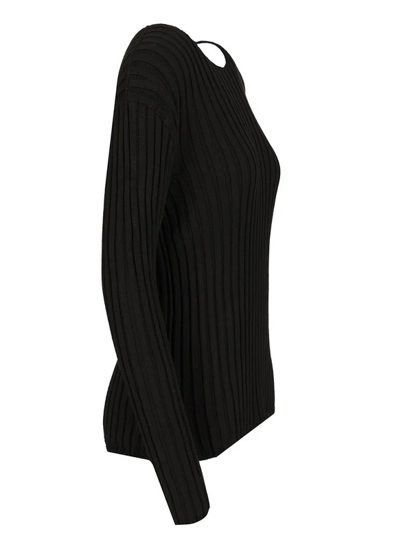 Rib Crewneck Cotton Knit - Image 3