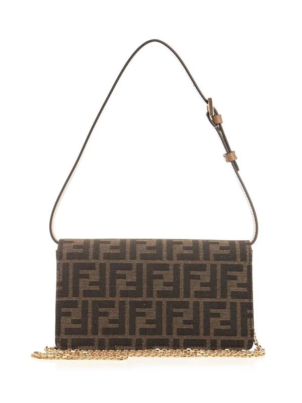 Baguette FF Jacquard Logo Shoulder Bag - Image 3