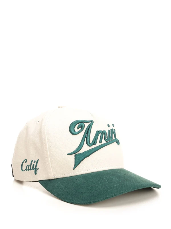 Embroidered Logo Canvas Baseball Cap - Image 2