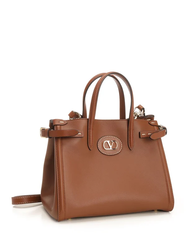 Antibes Small Leather Tote Bag - Image 2