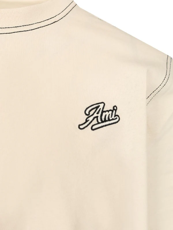 Embroidered Logo Cotton Short Sleeve T-shirt - Image 3