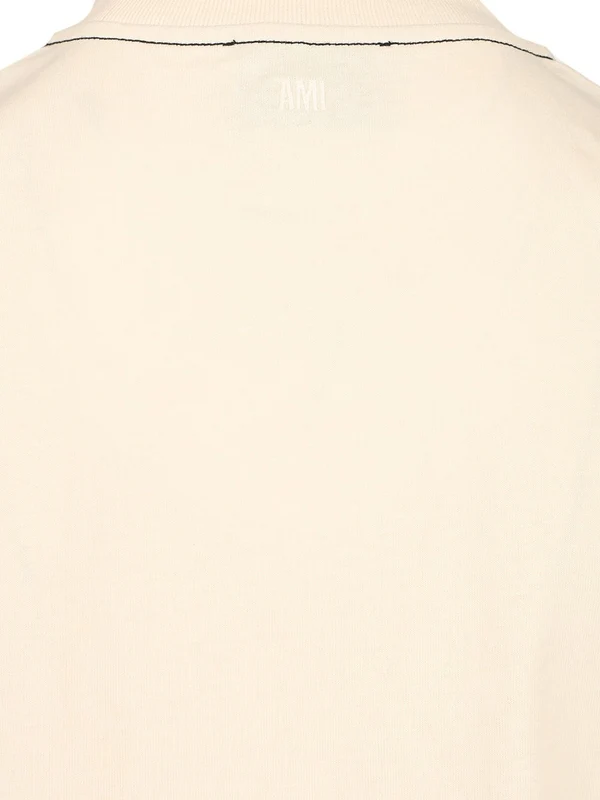 Embroidered Logo Cotton Short Sleeve T-shirt - Image 4
