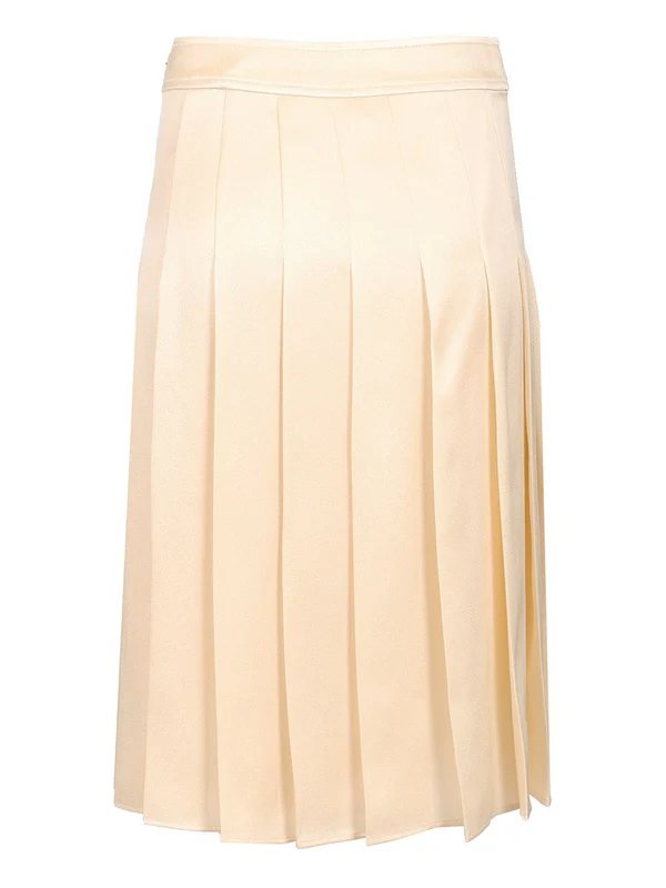 Silk Pleated Skirt - Image 2