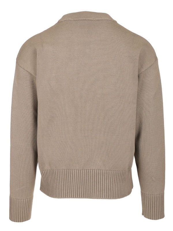 Embroidered Logo Wool Cotton Knit - Image 2