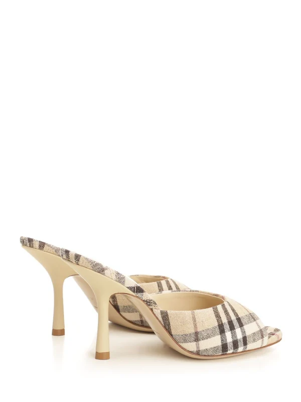 Check Pattern Sandal Heel - Image 3