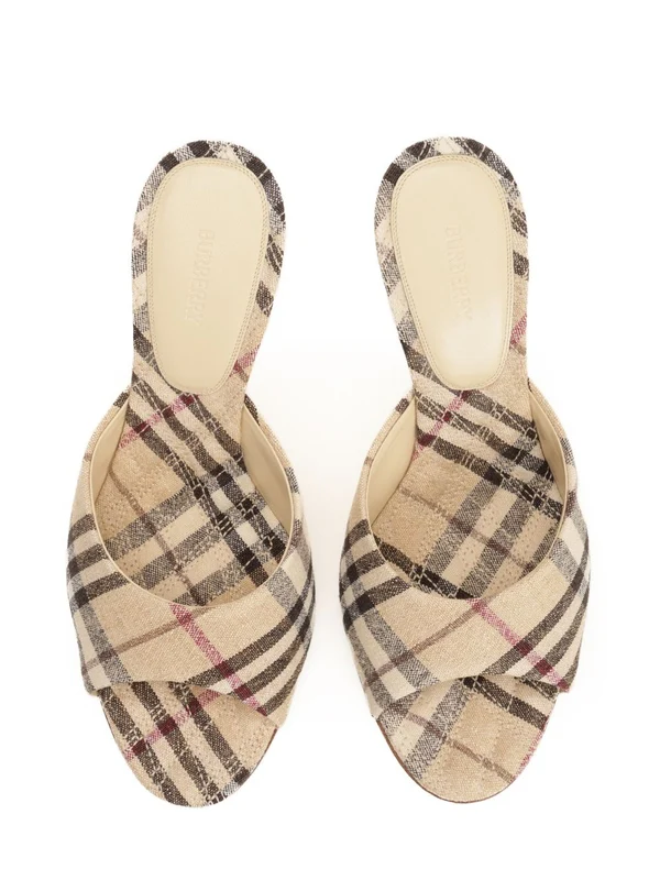 Check Pattern Sandal Heel - Image 5