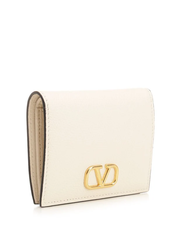 V Logo Leather Wallet - Image 2