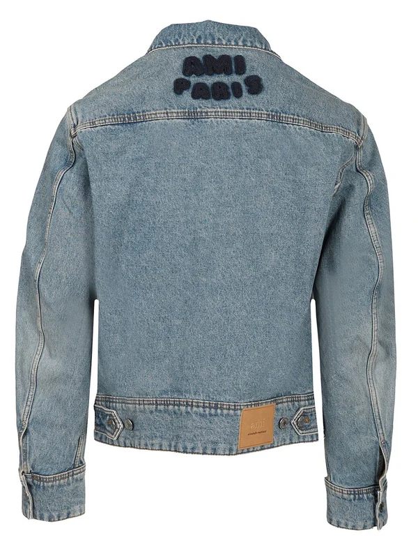Back Logo Denim Jacket - Image 2