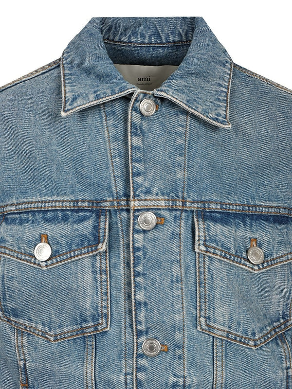 Back Logo Denim Jacket - Image 4