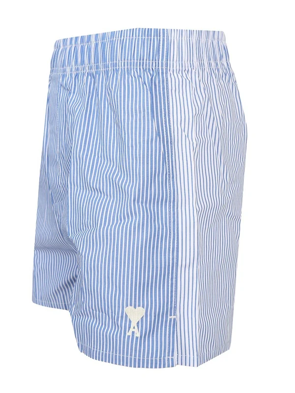 Embroidered Logo Stripe Shorts - Image 3