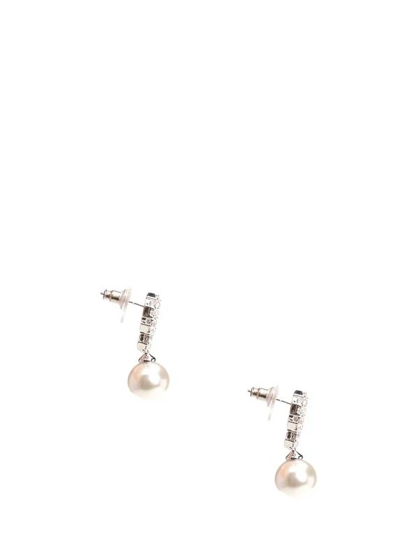 Bow Pearl Earrings - Image 2