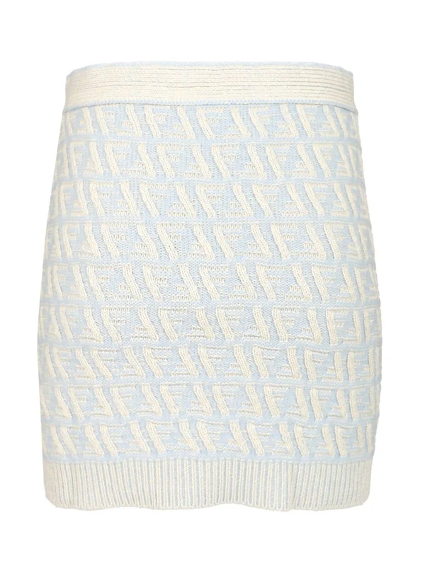 Wool Cashmere Mini Skirt - Image 2