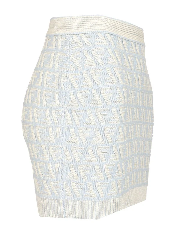 Wool Cashmere Mini Skirt - Image 3