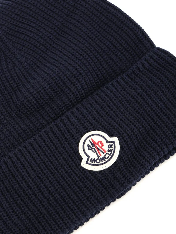 Logo Patch Cotton Beanie - Image 2