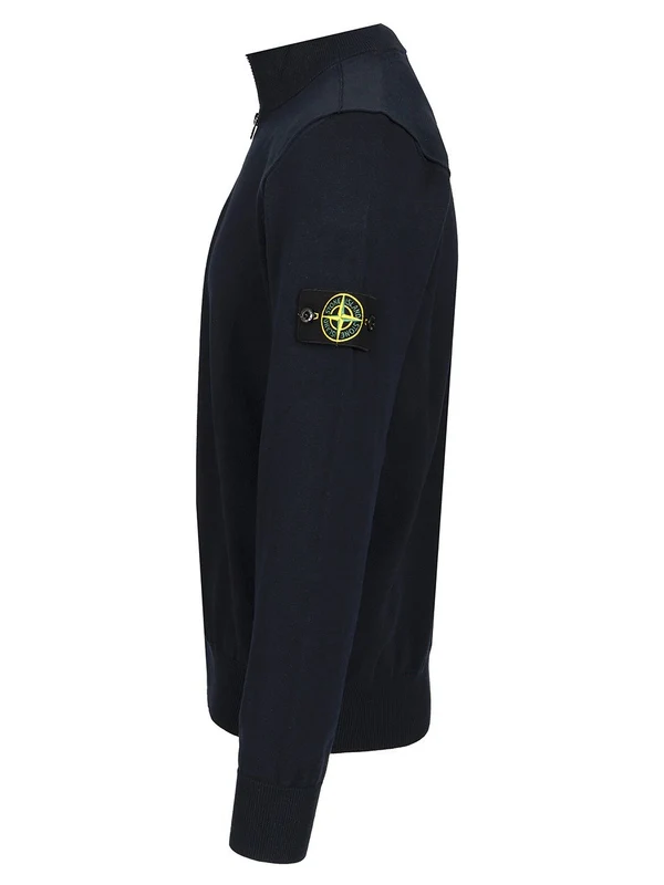 Wappen Patch Half Zip Cotton Knit - Image 3