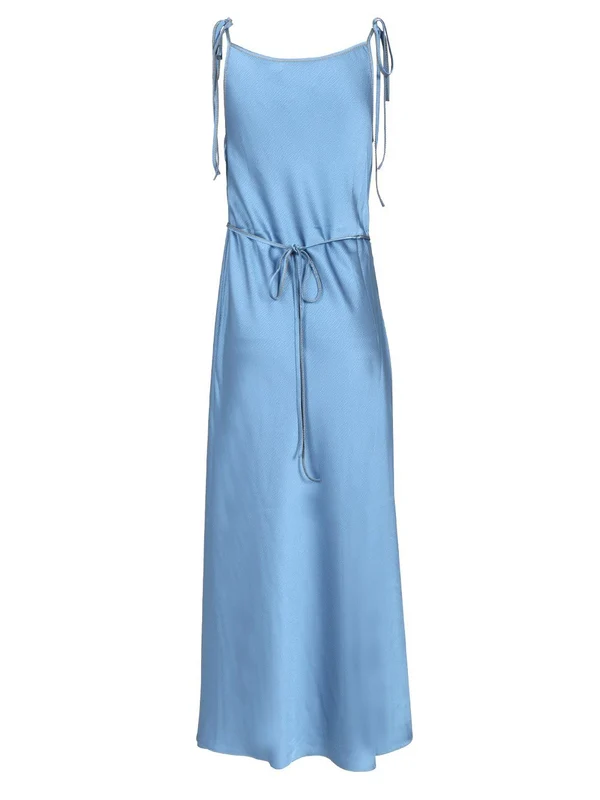 Satin Wrap Midi Dress - Image 2