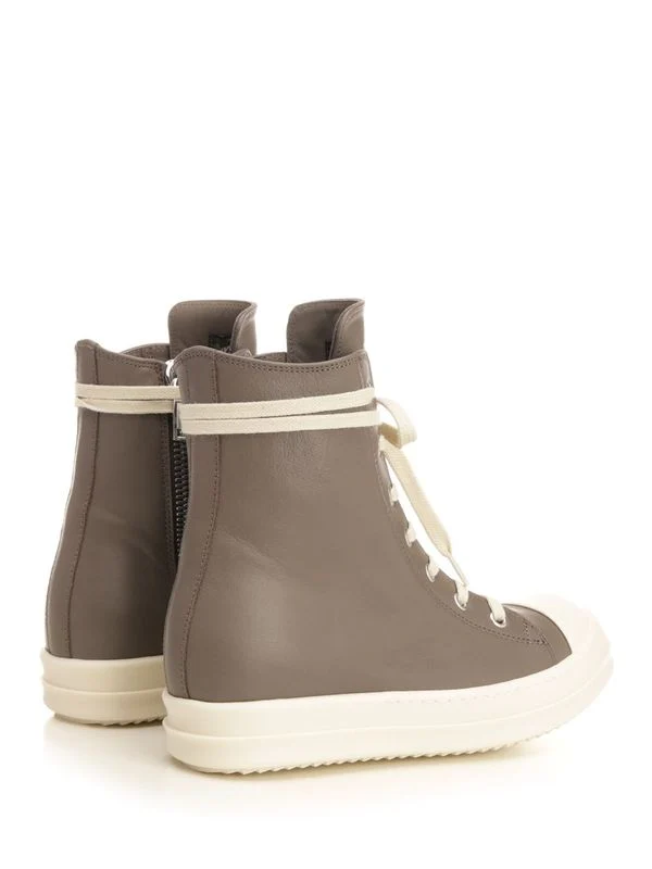Leather High-top Sneakers - Image 3