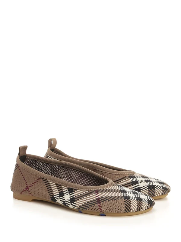 Baby Check Pattern Flat Shoes - Image 2