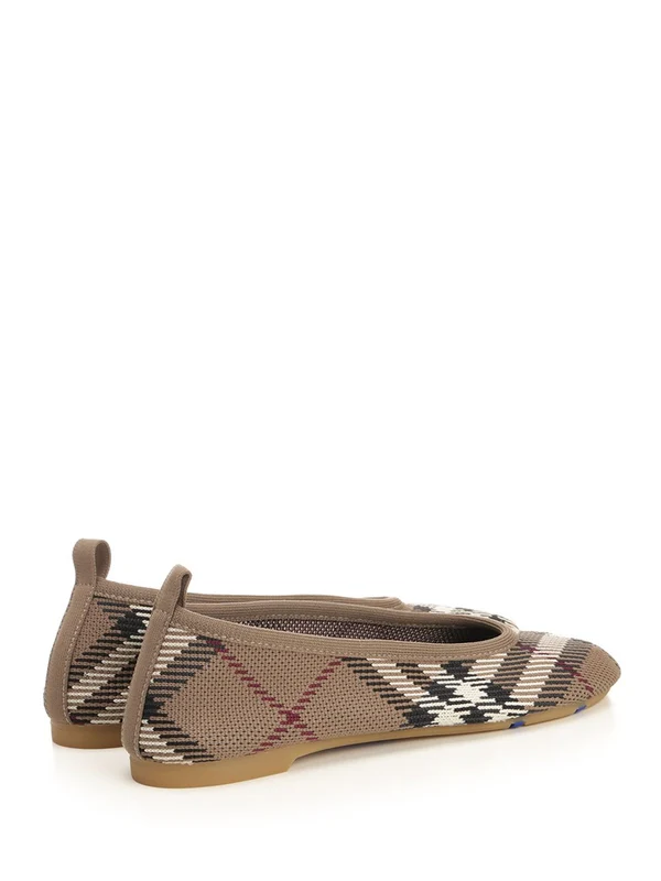 Baby Check Pattern Flat Shoes - Image 3