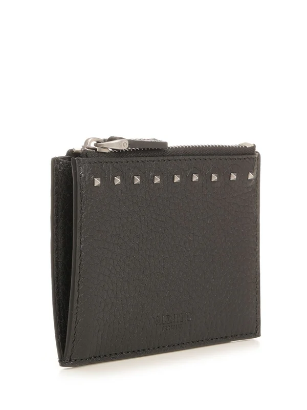 Rockstud Leather Card Holder - Image 2