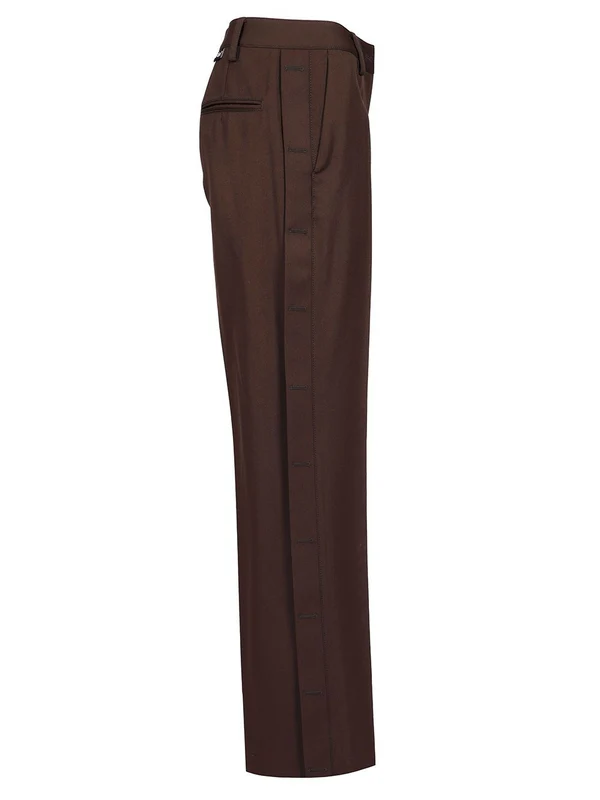 Wide Leg Wool Tailored Pants - Image 3
