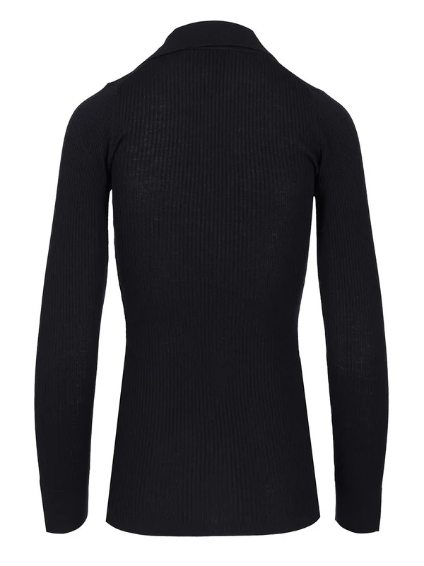 Rib Wool Cardigan - Image 2