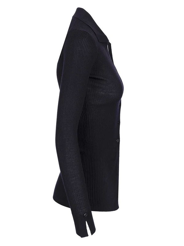 Rib Wool Cardigan - Image 3
