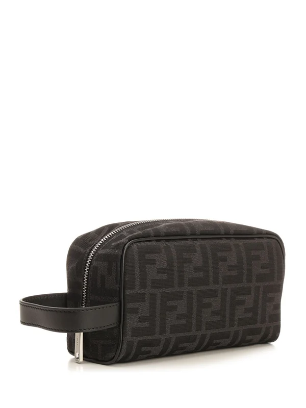 FF Jacquard Fabric Pouch - Image 2