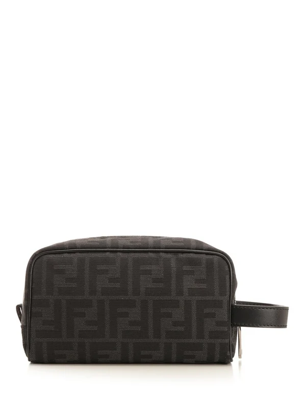 FF Jacquard Fabric Pouch - Image 3