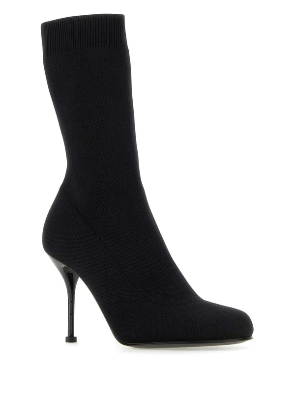 Stiletto Knit Boots Heels - Image 2