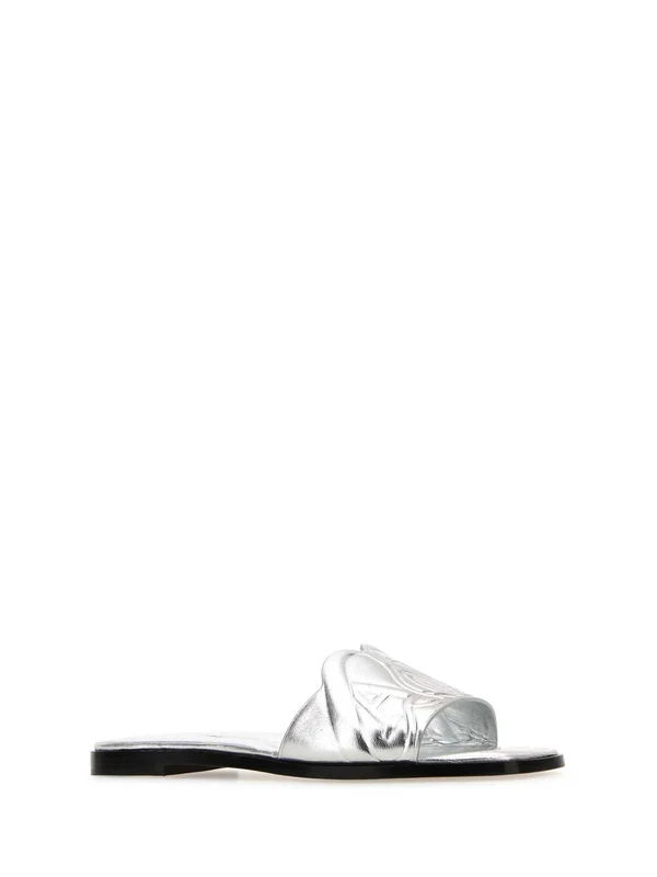 Metallic Leather Slide - Image 2