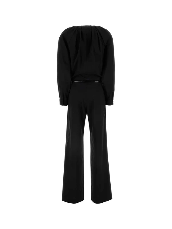 Belt wool jumpsuit - Image 2