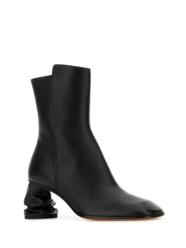 Pointed toe leather ankle boots - Image 2