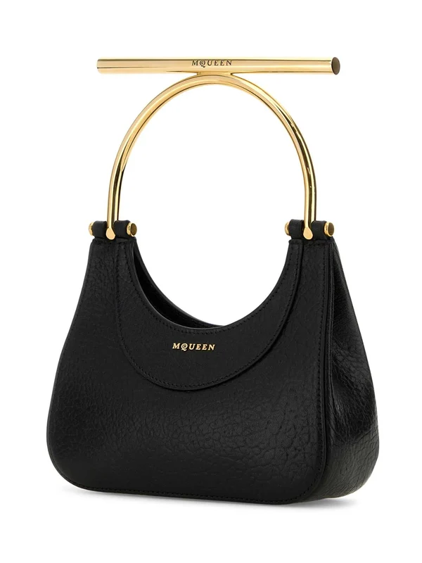 Cross bar leather tote bag - Image 2