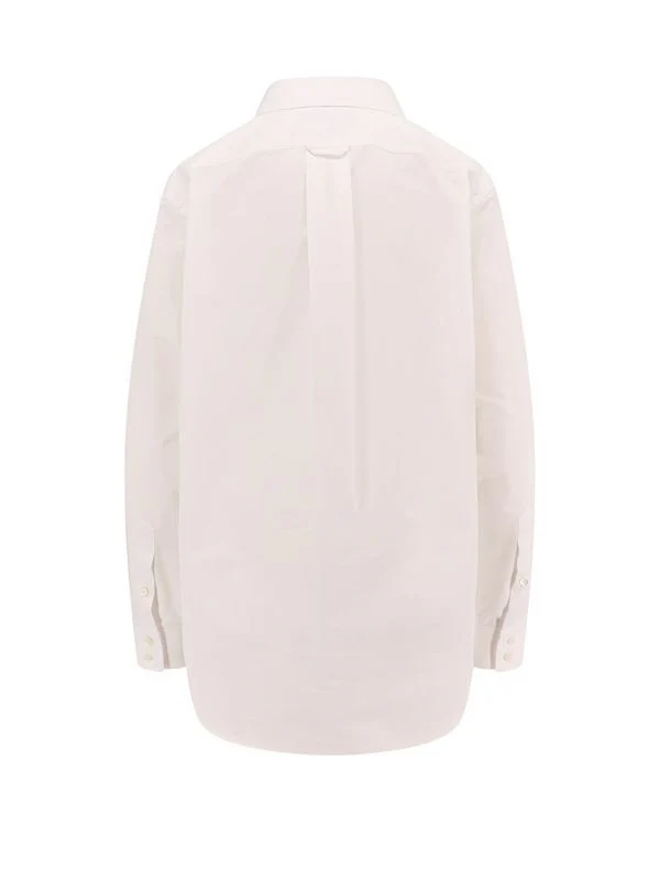 Logo Collar Cotton Shirt - Image 2