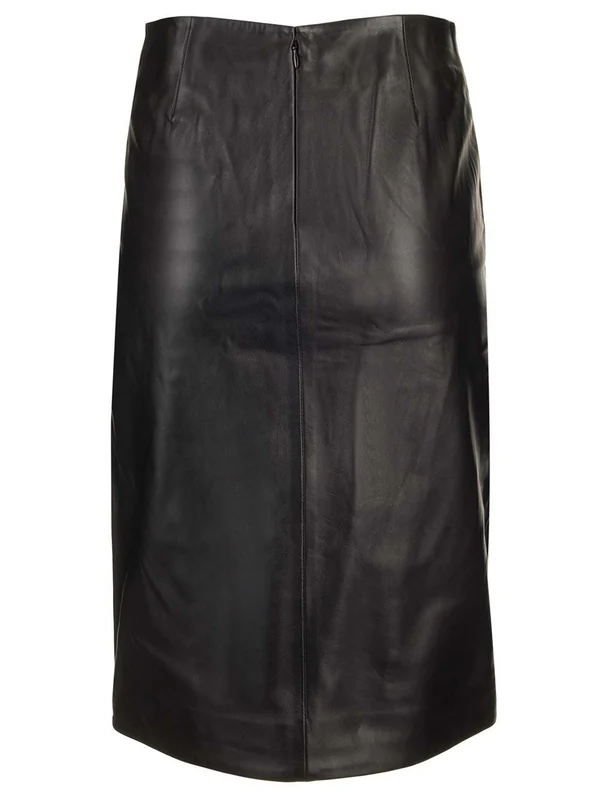 Leather Midi Skirt - Image 2
