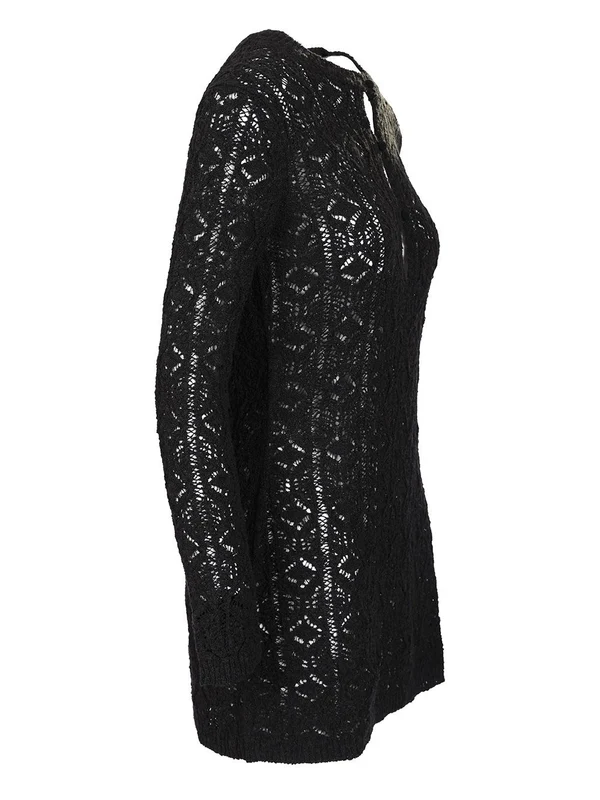 EVAN Crochet Sheer Dress - Image 3