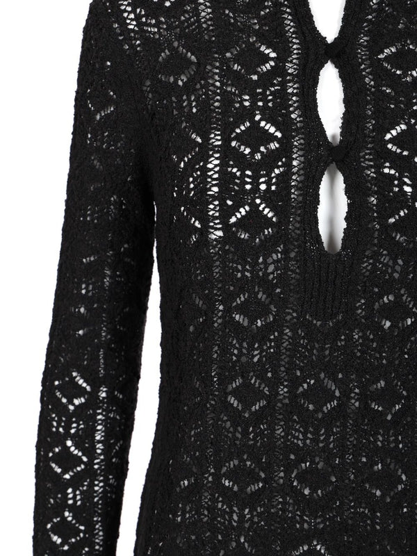 EVAN Crochet Sheer Dress - Image 4