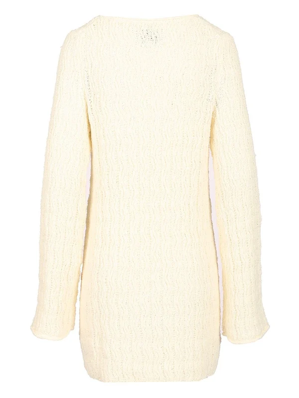 Cotton Knit Mini Dress - Image 2