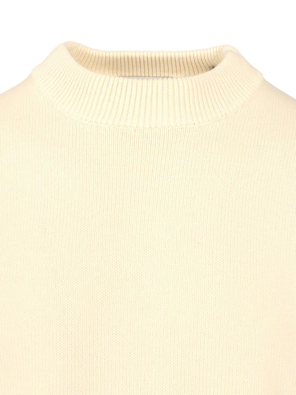Embroidered Logo Crewneck Cotton Knit - Image 3