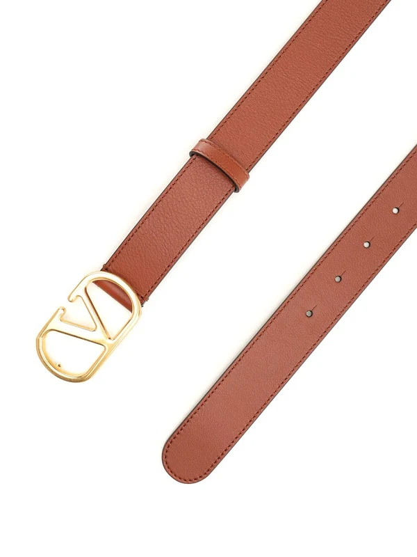 V Logo Signature Leather Belt - Image 2
